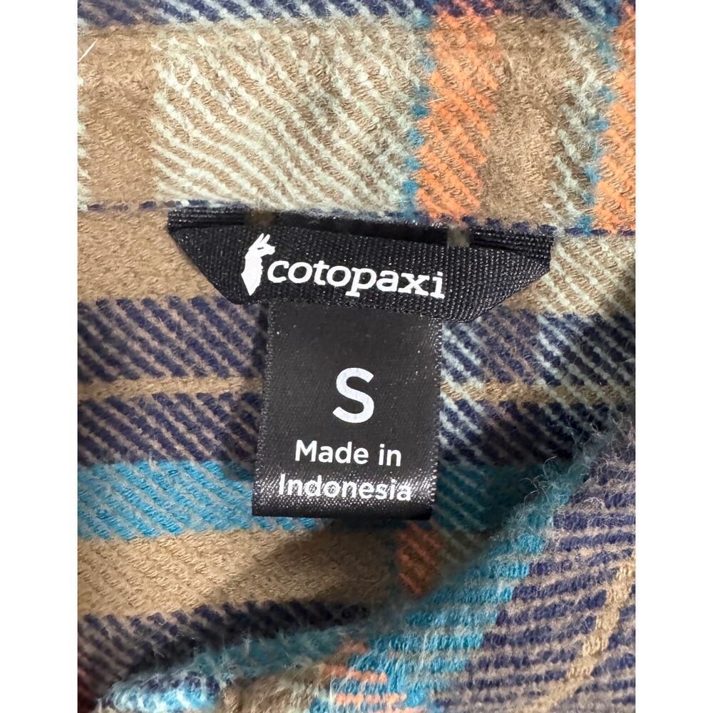 COTOPAXI Mero Org Cotton Heavyweight Plaid Flannel Men's Size S - Picture 5 of 6